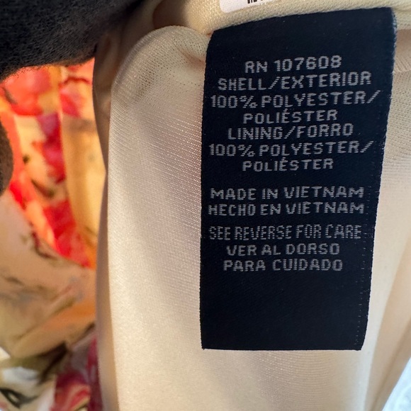 R&K Women’s Yellow Floral Spring/ Summer Elegant Dress Size 16 Fast Shipping - Picture 10 of 13